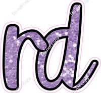 CUL 23.5" Individuals - Lavender Sparkle RD