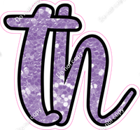 CUL 23.5" Individuals - Lavender Sparkle TH