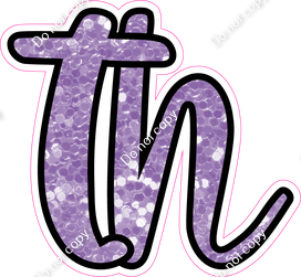 CUL 23.5" Individuals - Lavender Sparkle TH