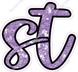 CUL 23.5" Individuals - Lavender Sparkle ST