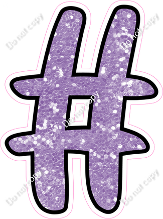 CUL 23.5" Individuals - Lavender Sparkle #