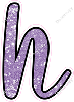 CUL 23.5" Individuals - Lavender Sparkle h