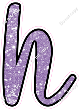 CUL 23.5" Individuals - Lavender Sparkle h