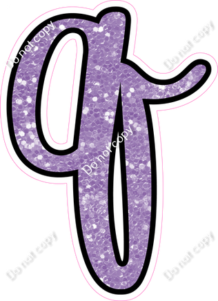 CUL 23.5" Individuals - Lavender Sparkle q