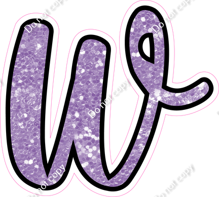 CUL 23.5" Individuals - Lavender Sparkle w