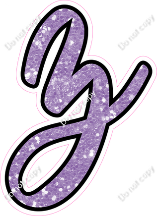 CUL 23.5" Individuals - Lavender Sparkle z