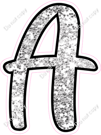 CUL 23.5" Individuals - Light Silver Sparkle A