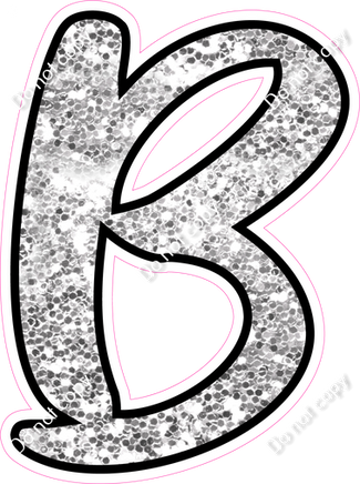 CUL 23.5" Individuals - Light Silver Sparkle B