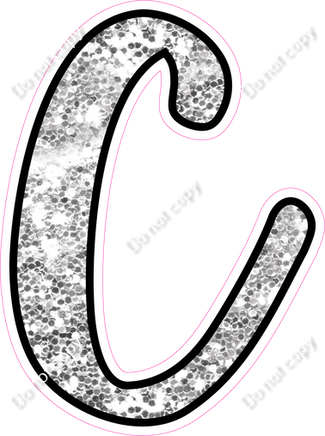 CUL 23.5" Individuals - Light Silver Sparkle C