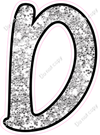 CUL 23.5" Individuals - Light Silver Sparkle D