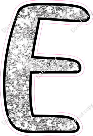 CUL 23.5" Individuals - Light Silver Sparkle E