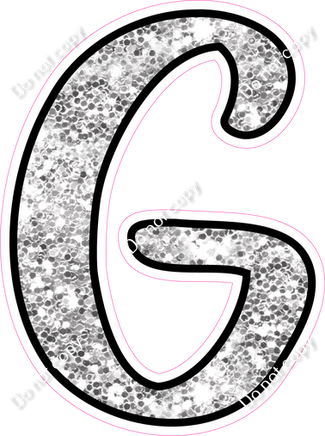 CUL 23.5" Individuals - Light Silver Sparkle G