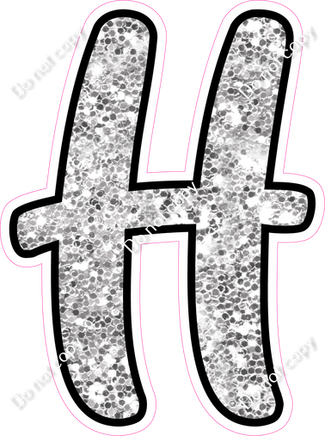 CUL 23.5" Individuals - Light Silver Sparkle H