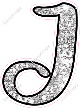 CUL 23.5" Individuals - Light Silver Sparkle J