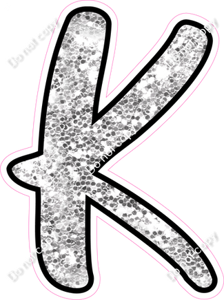 CUL 23.5" Individuals - Light Silver Sparkle K