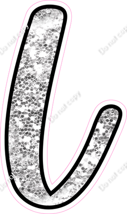 CUL 23.5" Individuals - Light Silver Sparkle L