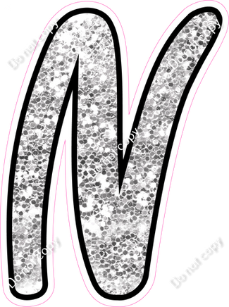 CUL 23.5" Individuals - Light Silver Sparkle N