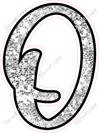 CUL 23.5" Individuals - Light Silver Sparkle O