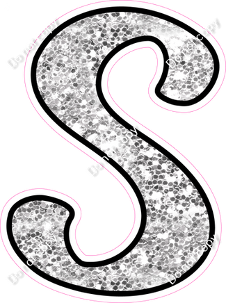 CUL 23.5" Individuals - Light Silver Sparkle S