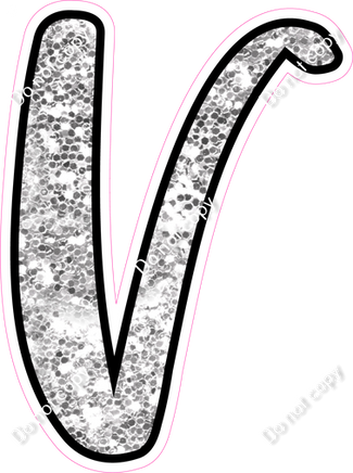 CUL 23.5" Individuals - Light Silver Sparkle V