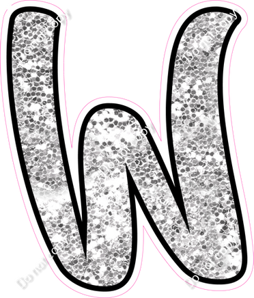 CUL 23.5" Individuals - Light Silver Sparkle W