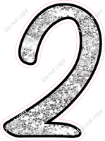 CUL 23.5" Individuals - Light Silver Sparkle 2