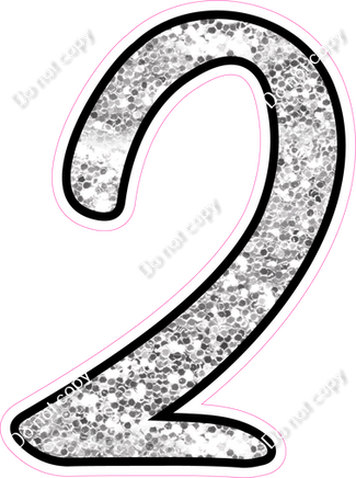 CUL 23.5" Individuals - Light Silver Sparkle 2