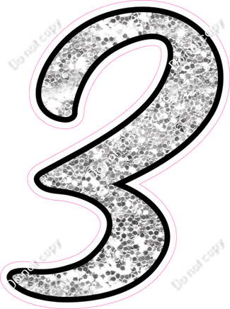 CUL 23.5" Individuals - Light Silver Sparkle 3