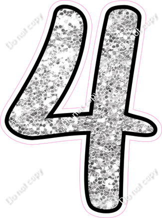 CUL 23.5" Individuals - Light Silver Sparkle 4