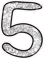 CUL 23.5" Individuals - Light Silver Sparkle 5