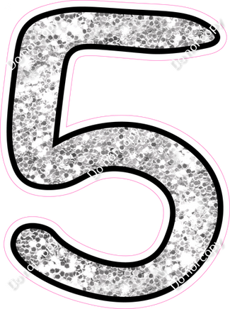 CUL 23.5" Individuals - Light Silver Sparkle 5