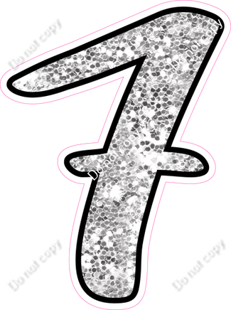 CUL 23.5" Individuals - Light Silver Sparkle 7