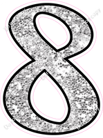 CUL 23.5" Individuals - Light Silver Sparkle 8