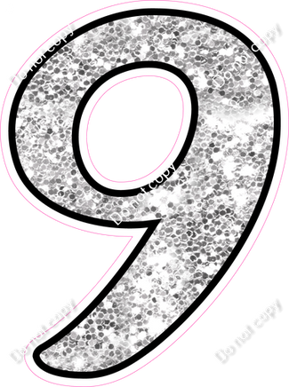 CUL 23.5" Individuals - Light Silver Sparkle 9