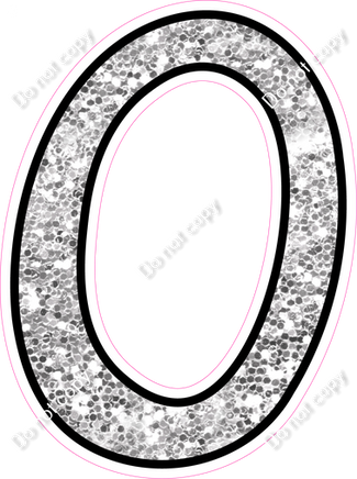 CUL 23.5" Individuals - Light Silver Sparkle