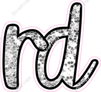 CUL 23.5" Individuals - Light Silver Sparkle RD