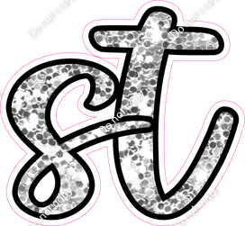 CUL 23.5" Individuals - Light Silver Sparkle ST