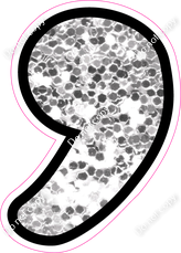 CUL 23.5" Individuals - Light Silver Sparkle Apostrophe