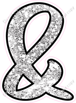 CUL 23.5" Individuals - Light Silver Sparkle &