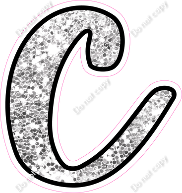 CUL 23.5" Individuals - Light Silver Sparkle c