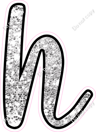 CUL 23.5" Individuals - Light Silver Sparkle h