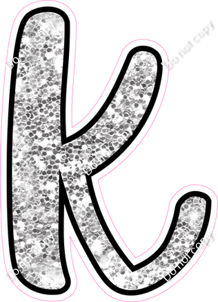 CUL 23.5" Individuals - Light Silver Sparkle k