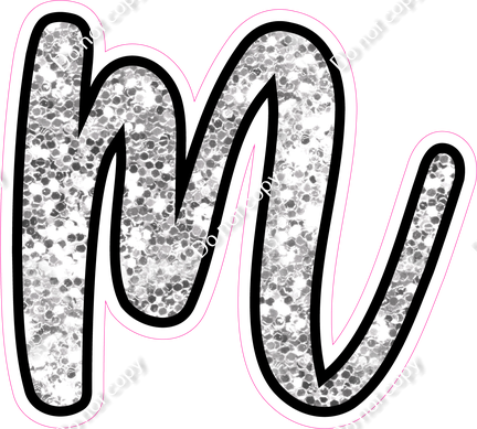 CUL 23.5" Individuals - Light Silver Sparkle m