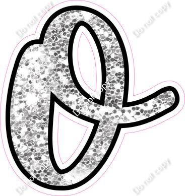 CUL 23.5" Individuals - Light Silver Sparkle o