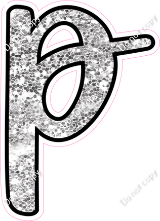 CUL 23.5" Individuals - Light Silver Sparkle p