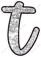 CUL 23.5" Individuals - Light Silver Sparkle t