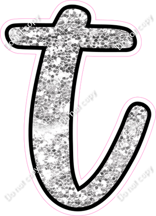 CUL 23.5" Individuals - Light Silver Sparkle t