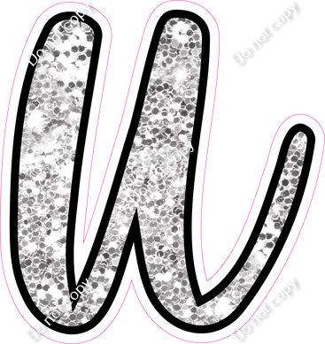 CUL 23.5" Individuals - Light Silver Sparkle u