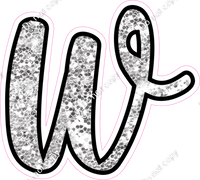 CUL 23.5" Individuals - Light Silver Sparkle w