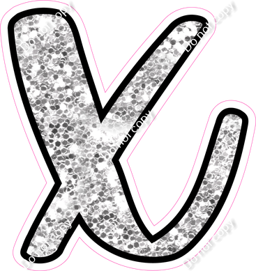 CUL 23.5" Individuals - Light Silver Sparkle x